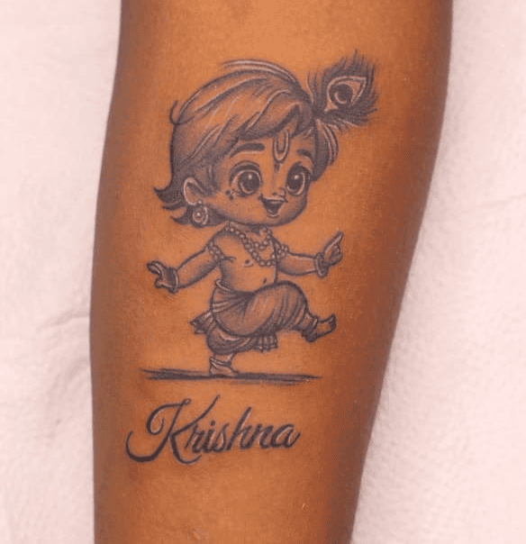 Little Krishna Tattoo
